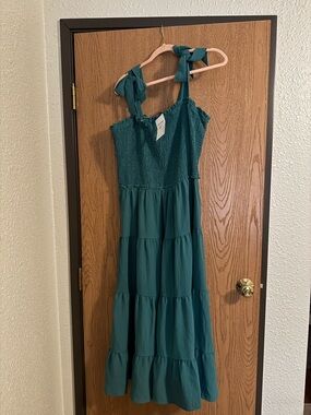 Kervology Maxi Dress with Tie Straps